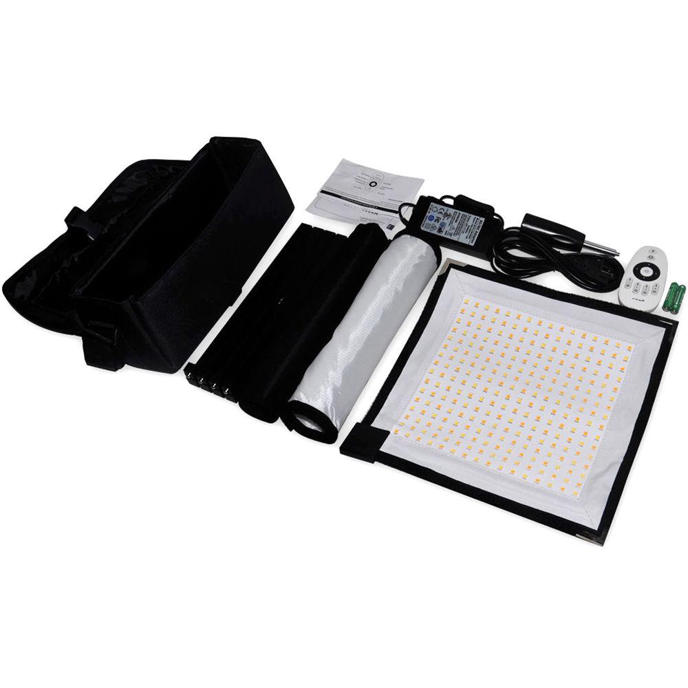 Bescor FM256 Bi-Color LED Light Mat with Battery Pack Kit