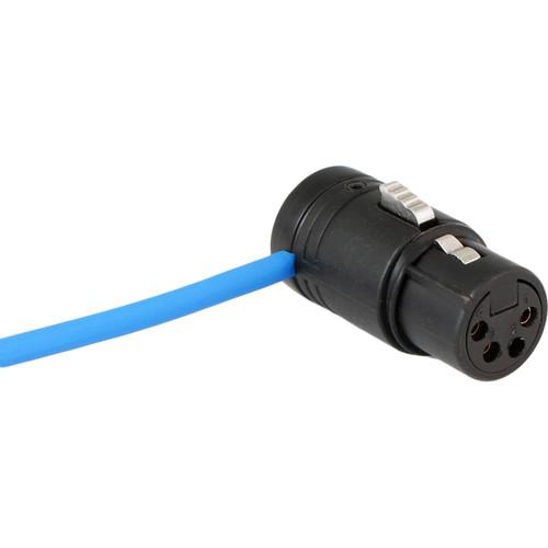 Cable Techniques Low-Profile XLR4F Connector with Adjustable Side Cable-Exit