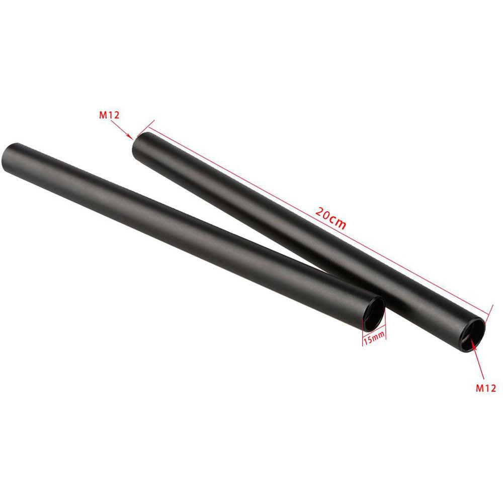 CAMVATE 15mm Aluminum Rod Pair
