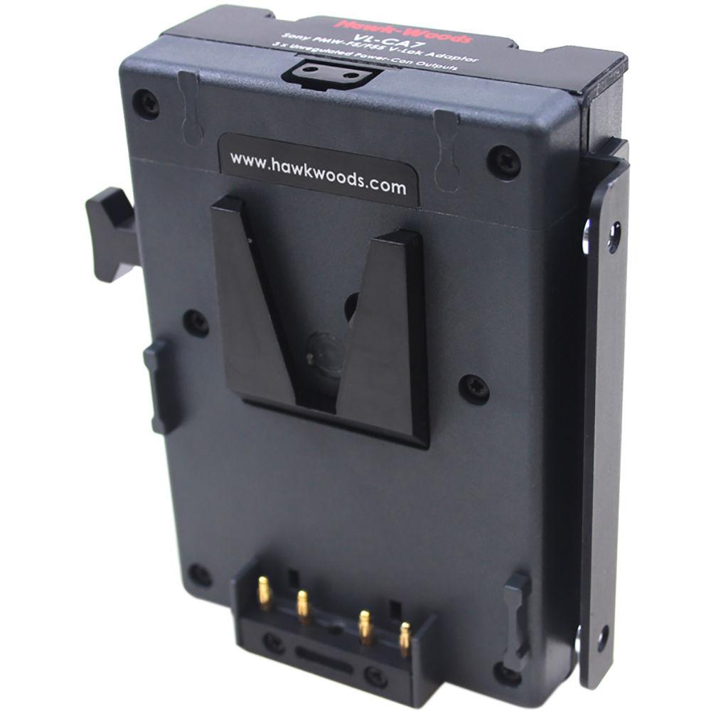 Hawk-Woods V-Lok Battery Adapter with Four D-Tap Ports for Sony F5 F55