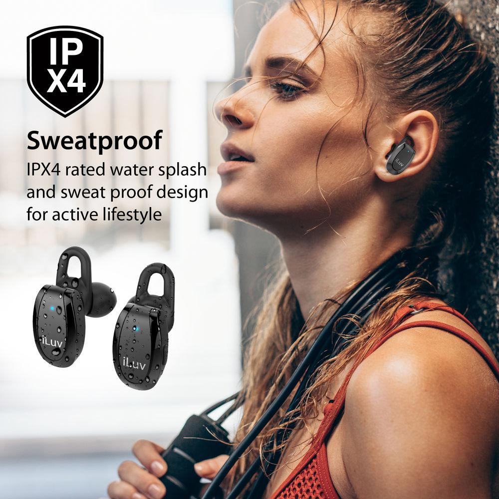 iLuv TrueBTAir Wireless In-Ear Fitness Earbuds with Charging Case