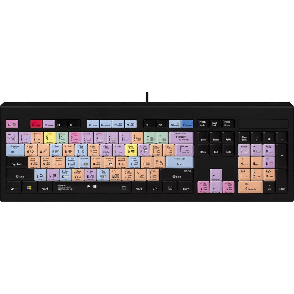 LogicKeyboard Astra Series Adobe Lightroom CC CS6 Backlit PC Keyboard