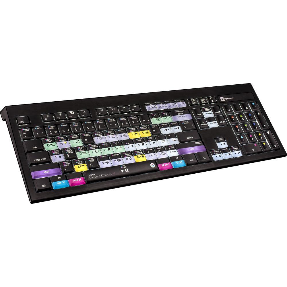 LogicKeyboard ASTRA Series Mac Backlit Keyboard for Blackmagic DaVinci Resolve 14
