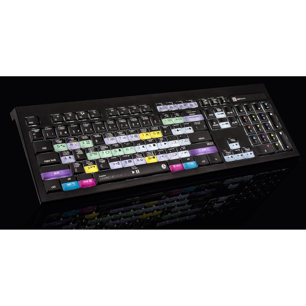 LogicKeyboard ASTRA Series Mac Backlit Keyboard for Blackmagic DaVinci Resolve 14