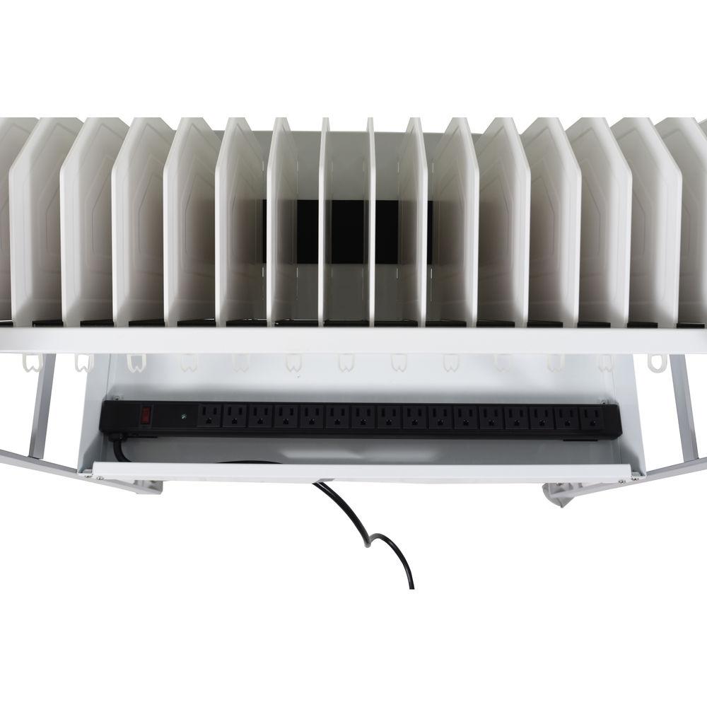 Luxor 16 Tablet Chromebook Open Charging Cart