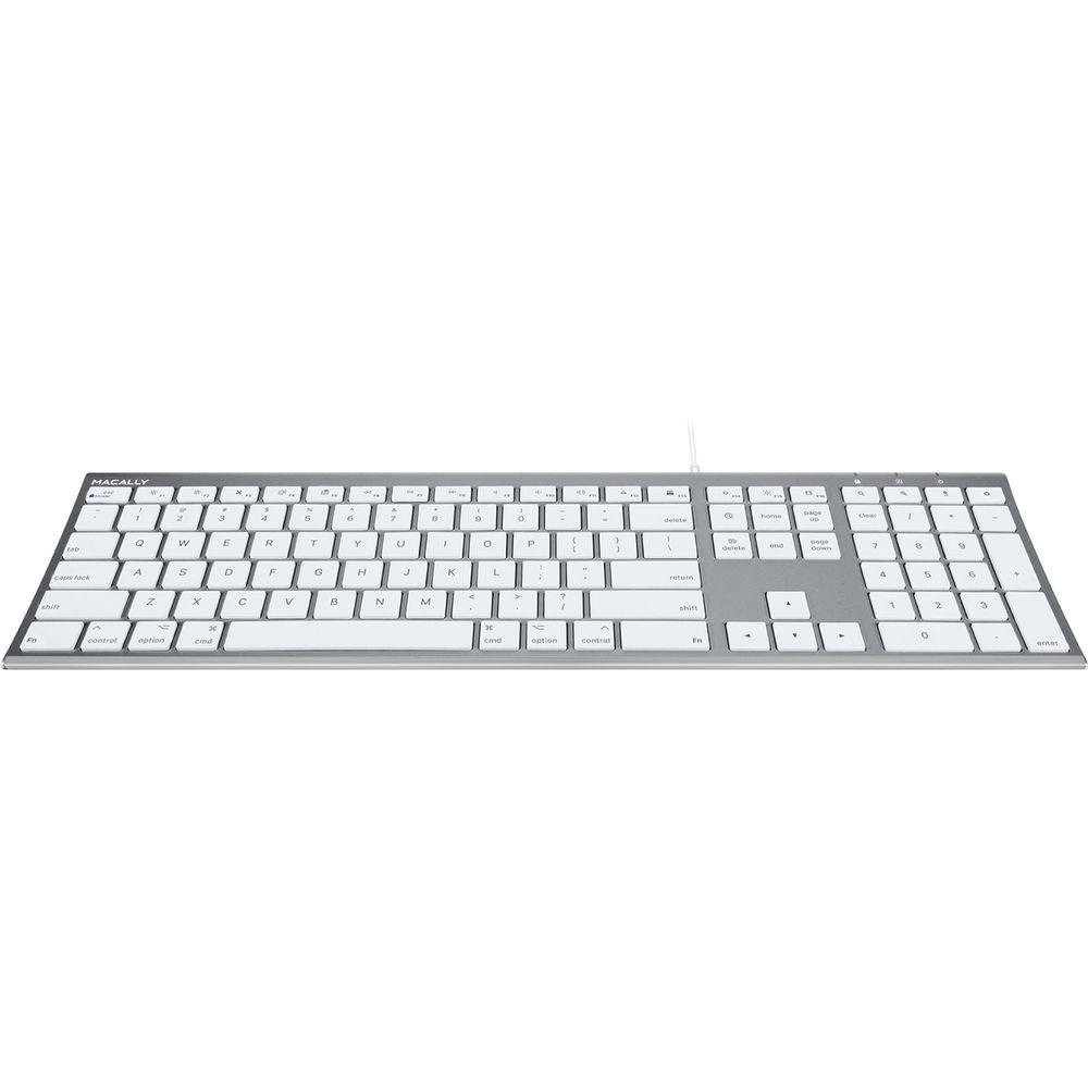 Macally Ultra Slim USB Wired Keyboard