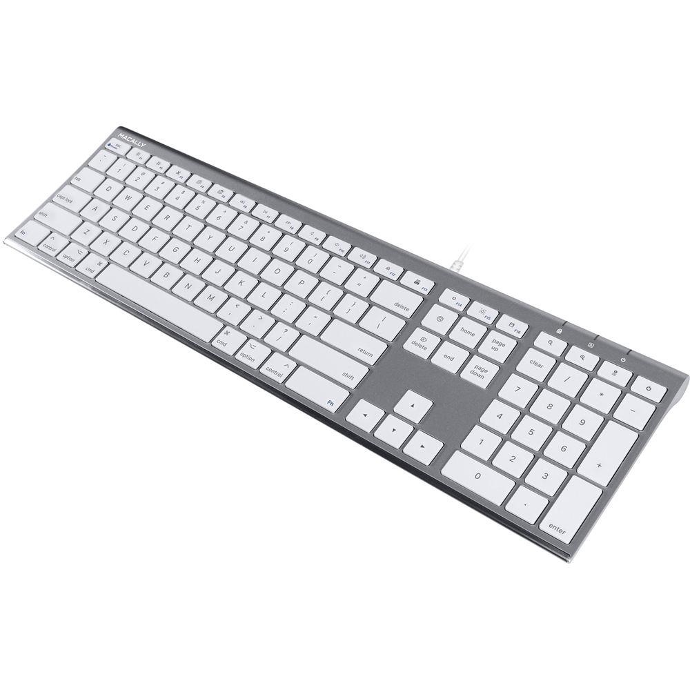 Macally Ultra Slim USB Wired Keyboard