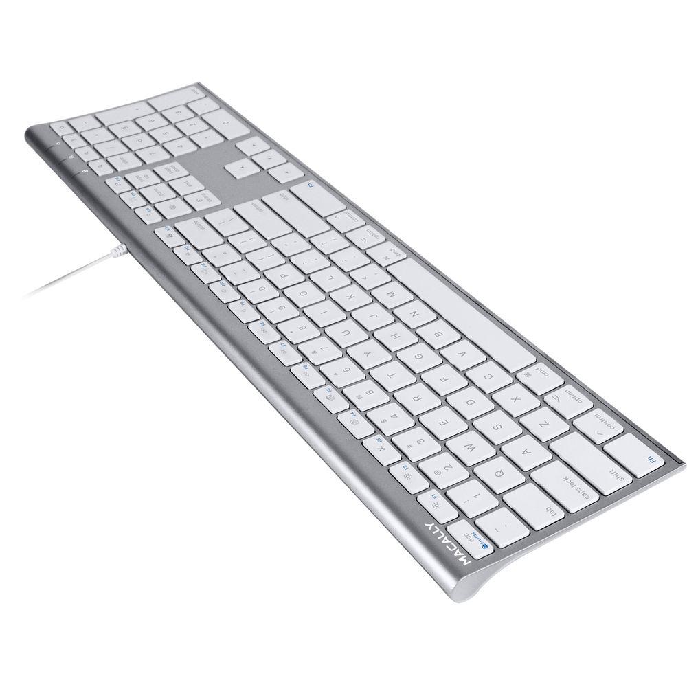 Macally Ultra Slim USB Wired Keyboard