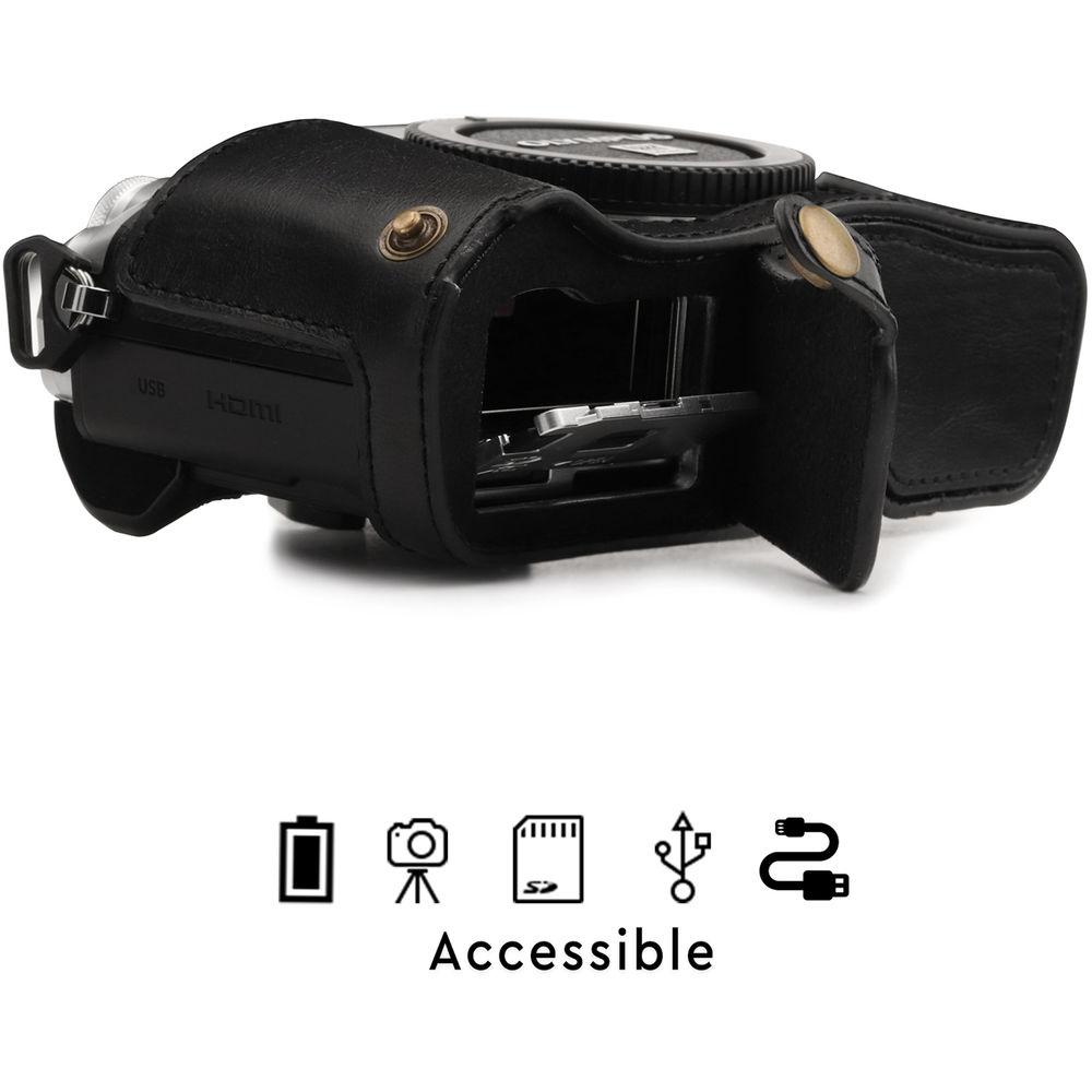 MegaGear Ever Ready Half Case and Strap for Olympus OM-D E-M10 Mark III