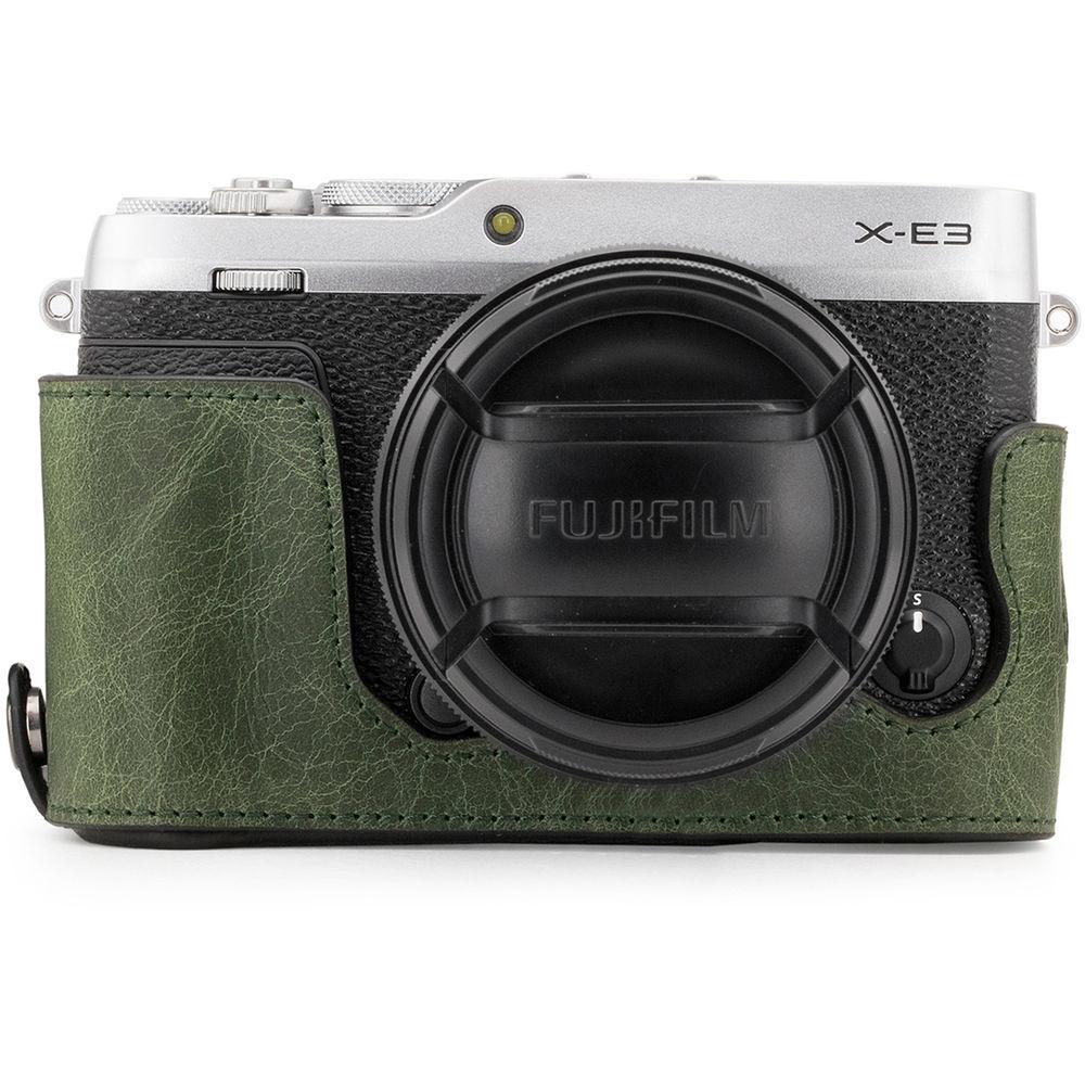 MegaGear Ever Ready Leather Half Case and Strap for Fujifilm X-E3