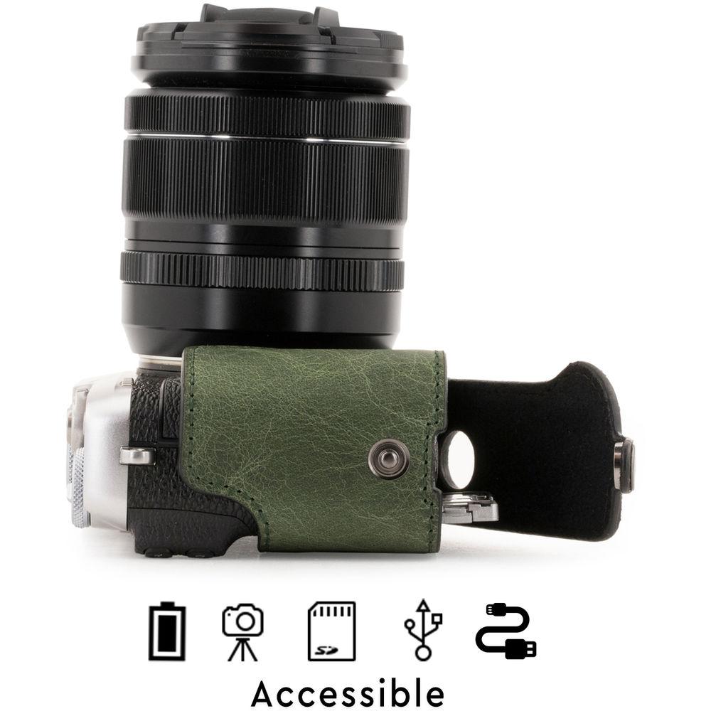MegaGear Ever Ready Leather Half Case and Strap for Fujifilm X-E3