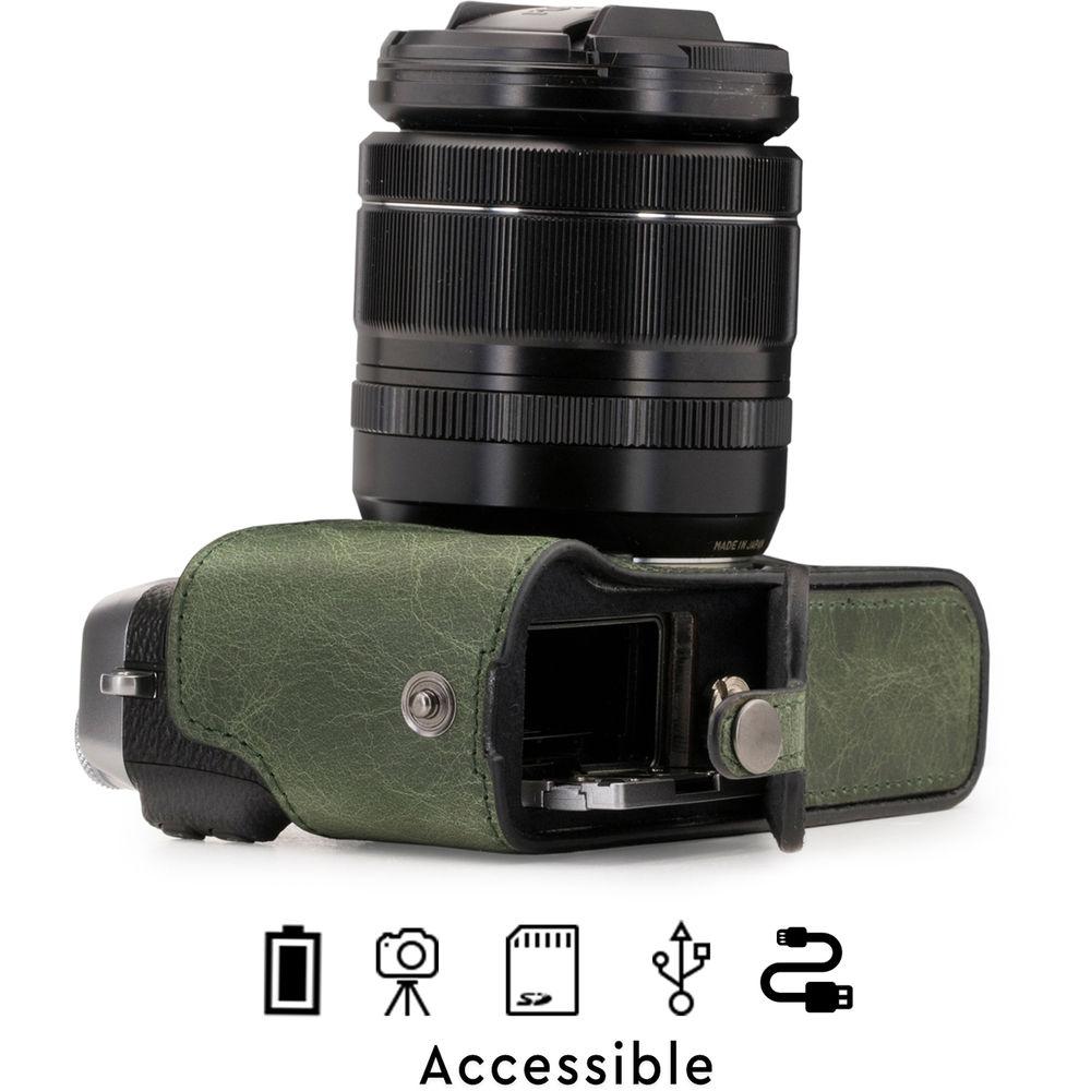 MegaGear Ever Ready Leather Half Case and Strap for Fujifilm X-E3
