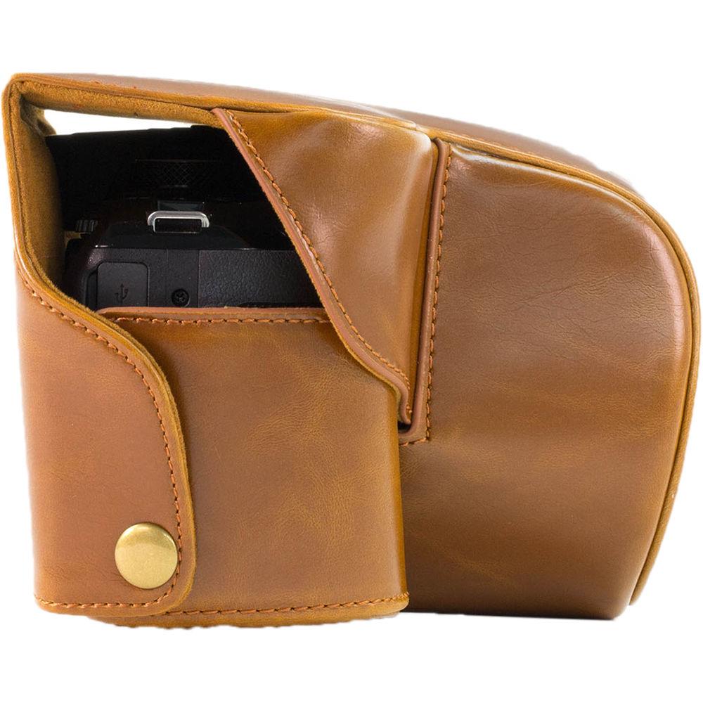 MegaGear Ever Ready PU Leather Camera Case with Strap for Nikon Coolpix P610 with Zoom Lens, P530, or P520