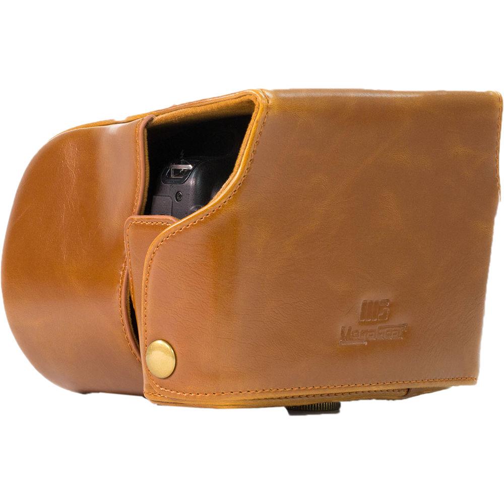 MegaGear Ever Ready PU Leather Camera Case with Strap for Nikon Coolpix P610 with Zoom Lens, P530, or P520