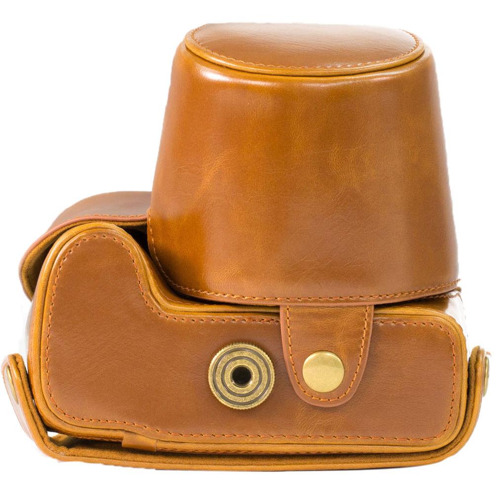 MegaGear Ever Ready PU Leather Camera Case with Strap for Nikon Coolpix P610 with Zoom Lens, P530, or P520