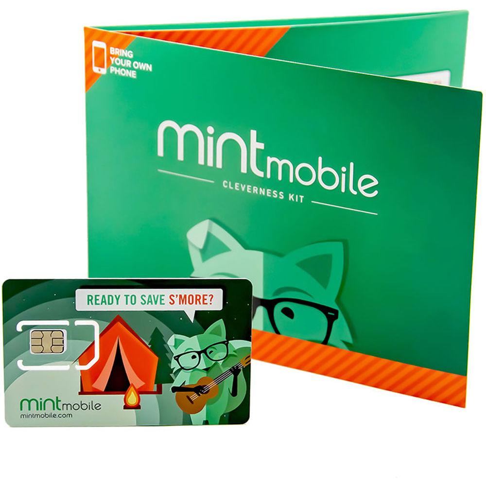 Mint Mobile 3-Month 8GB Prepaid SIM Card Kit, Mint, Mobile, 3-Month, 8GB, Prepaid, SIM, Card, Kit