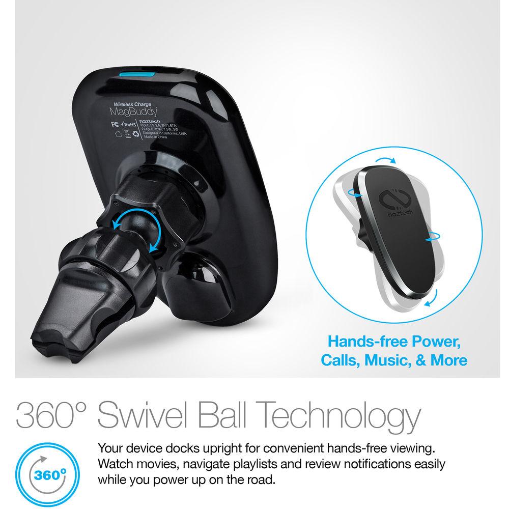 Naztech MagBuddy Wireless Vent Mount Charger