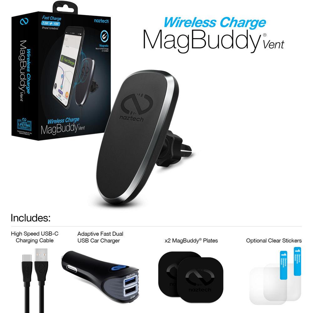 Naztech MagBuddy Wireless Vent Mount Charger