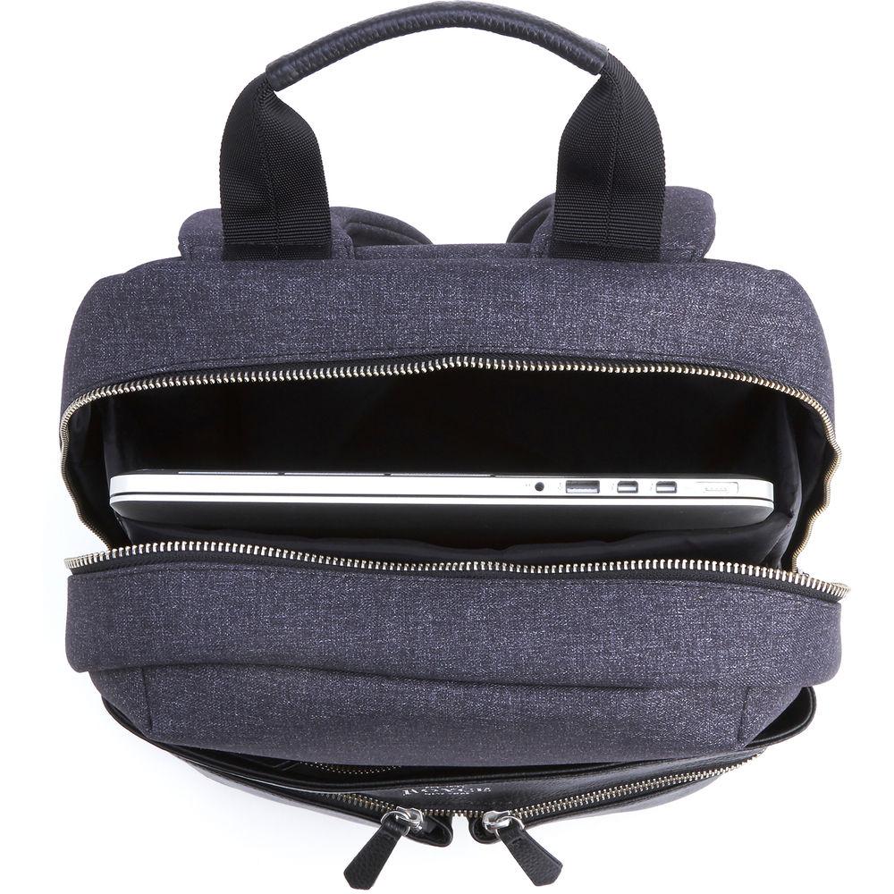 Royce Leather Products Charged Up Dual-Port Power Bank Charger Backpack for 15" Laptop