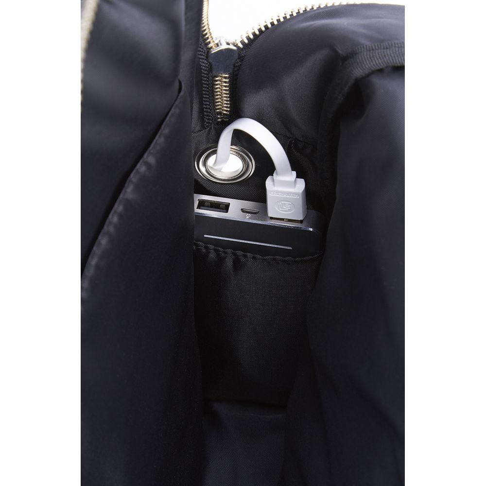 Royce Leather Products Charged Up Dual-Port Power Bank Charger Backpack for 15" Laptop