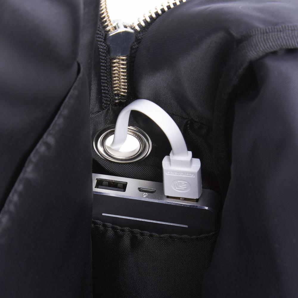 Royce Leather Products Charged Up Dual-Port Power Bank Charger Backpack for 15" Laptop