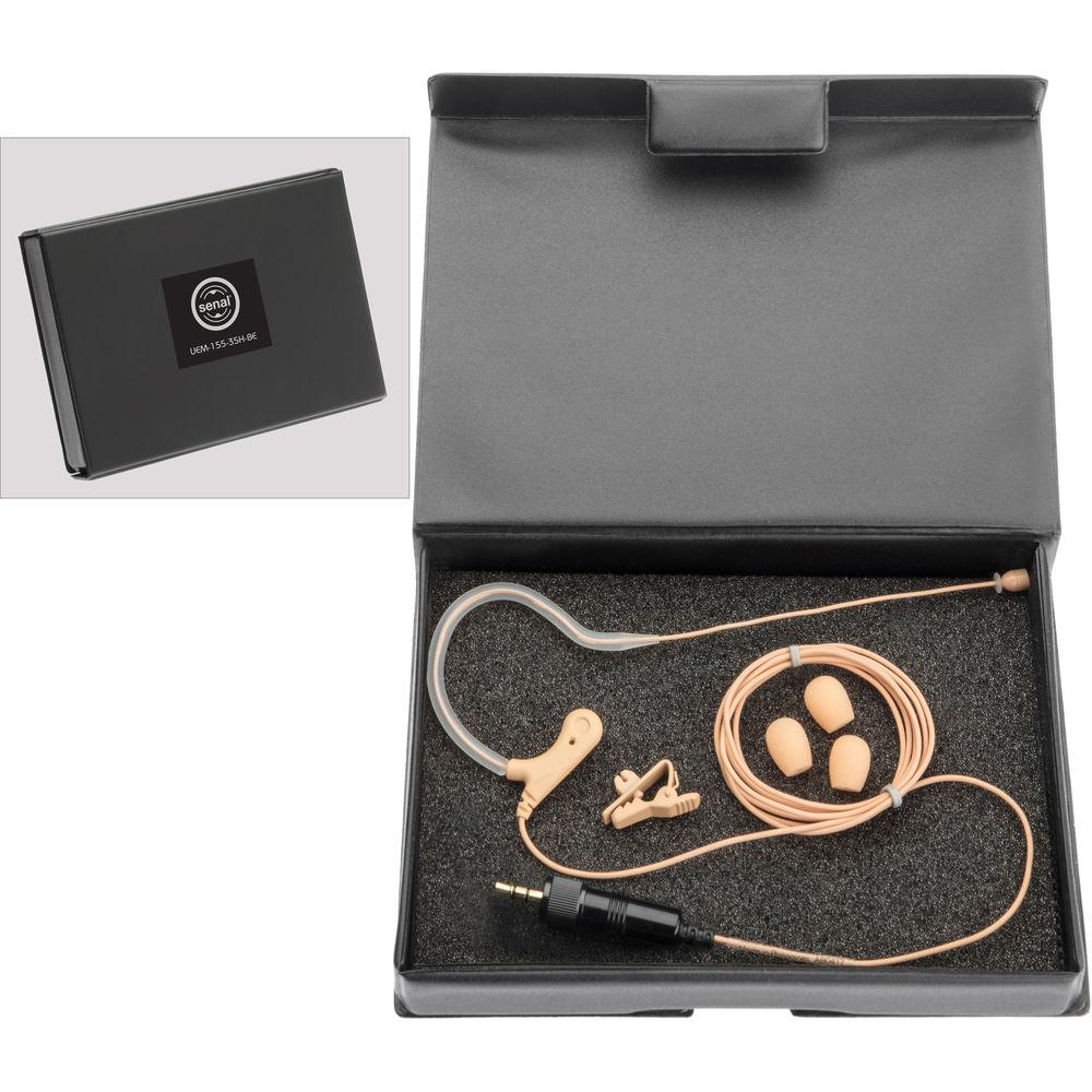 Senal UEM-155-35H-BE Omni Earset Microphone with 3.5mm Locking Connector for Sennheiser Transmitters