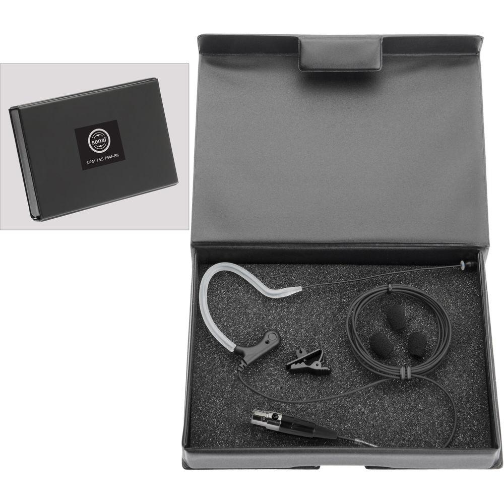 Senal UEM-155-TA4F-BK Omni Earset Microphone with TA4F Connector for Shure Transmitters
