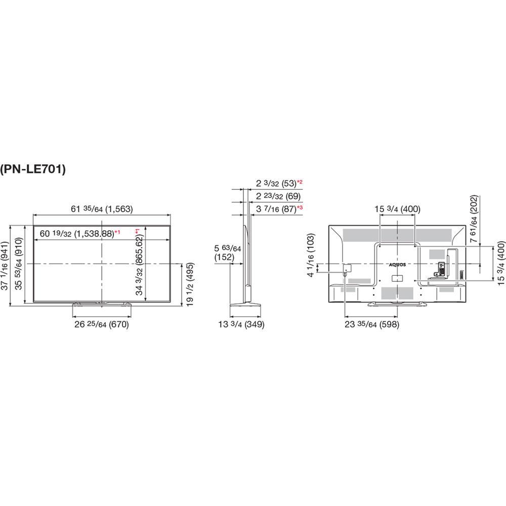 Sharp PN-LE701 70" Class Full HD Commercial LCD TV