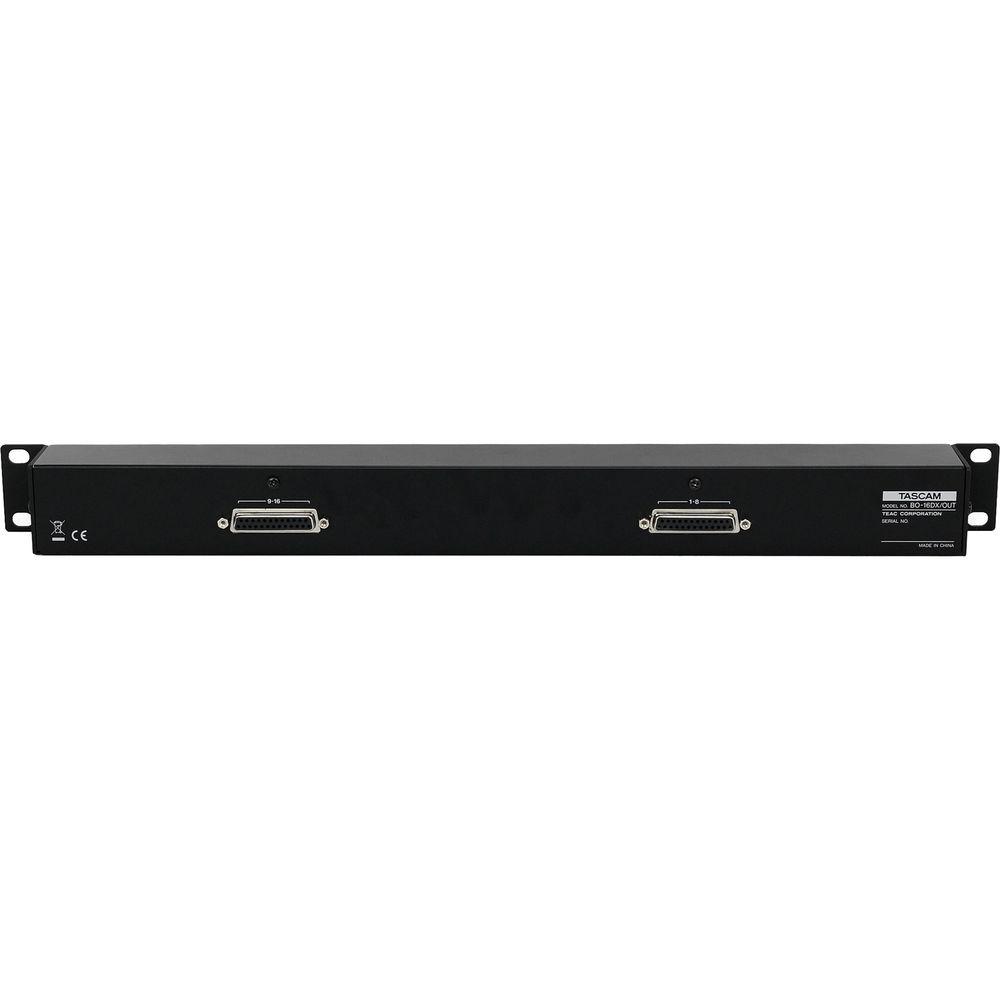 Tascam BO-16DX OUT Rackmount 16-Channel DB25 to XLR Male Adapter