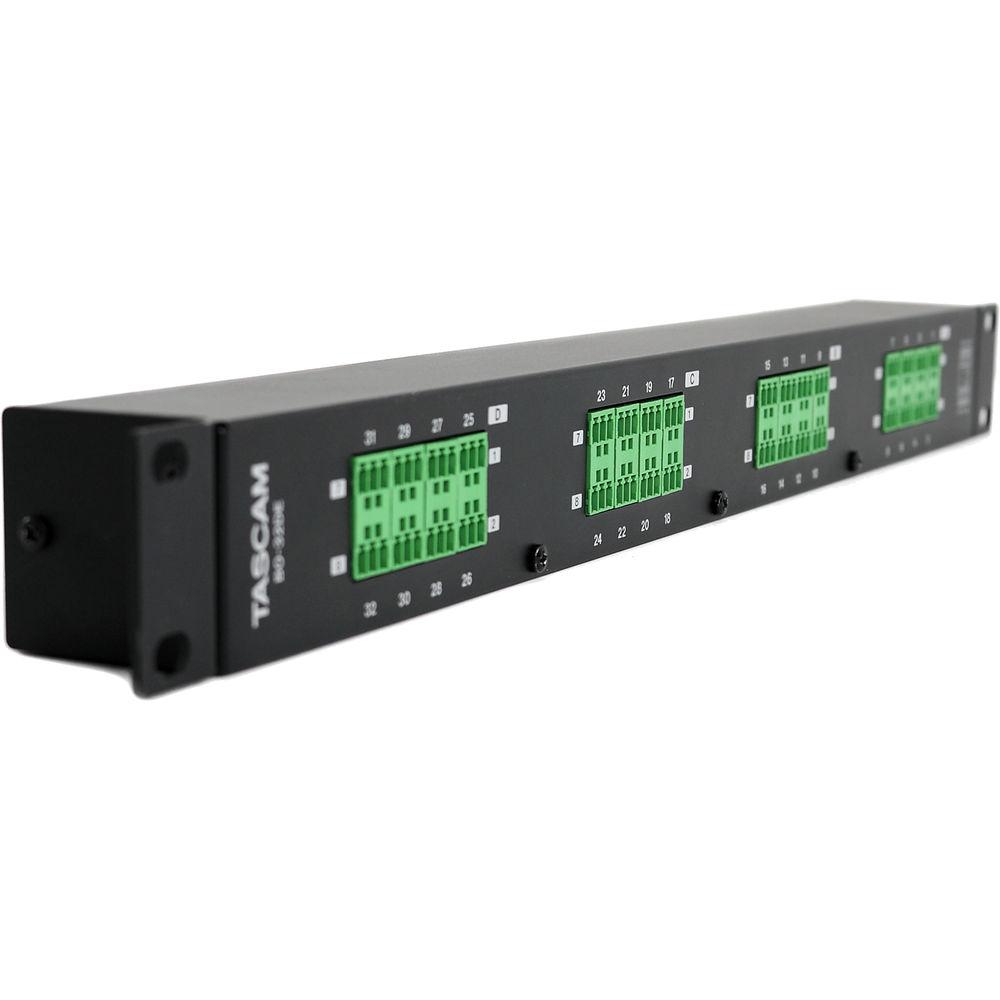 Tascam BO-32DE Rackmount 32-Channel DB25 to Euroblock I O Adapter