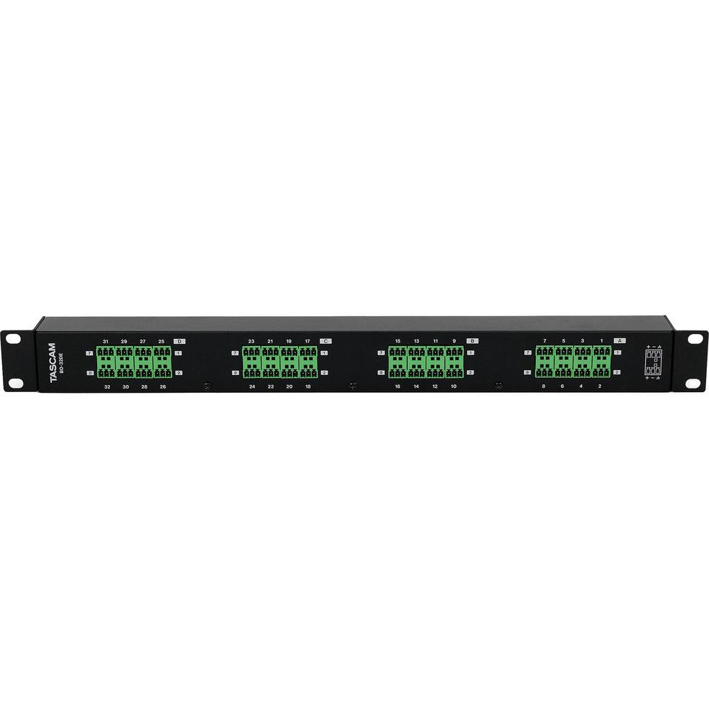 Tascam BO-32DE Rackmount 32-Channel DB25 to Euroblock I O Adapter