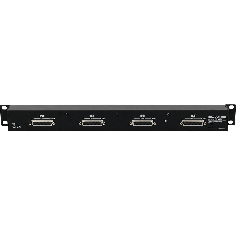 Tascam BO-32DE Rackmount 32-Channel DB25 to Euroblock I O Adapter