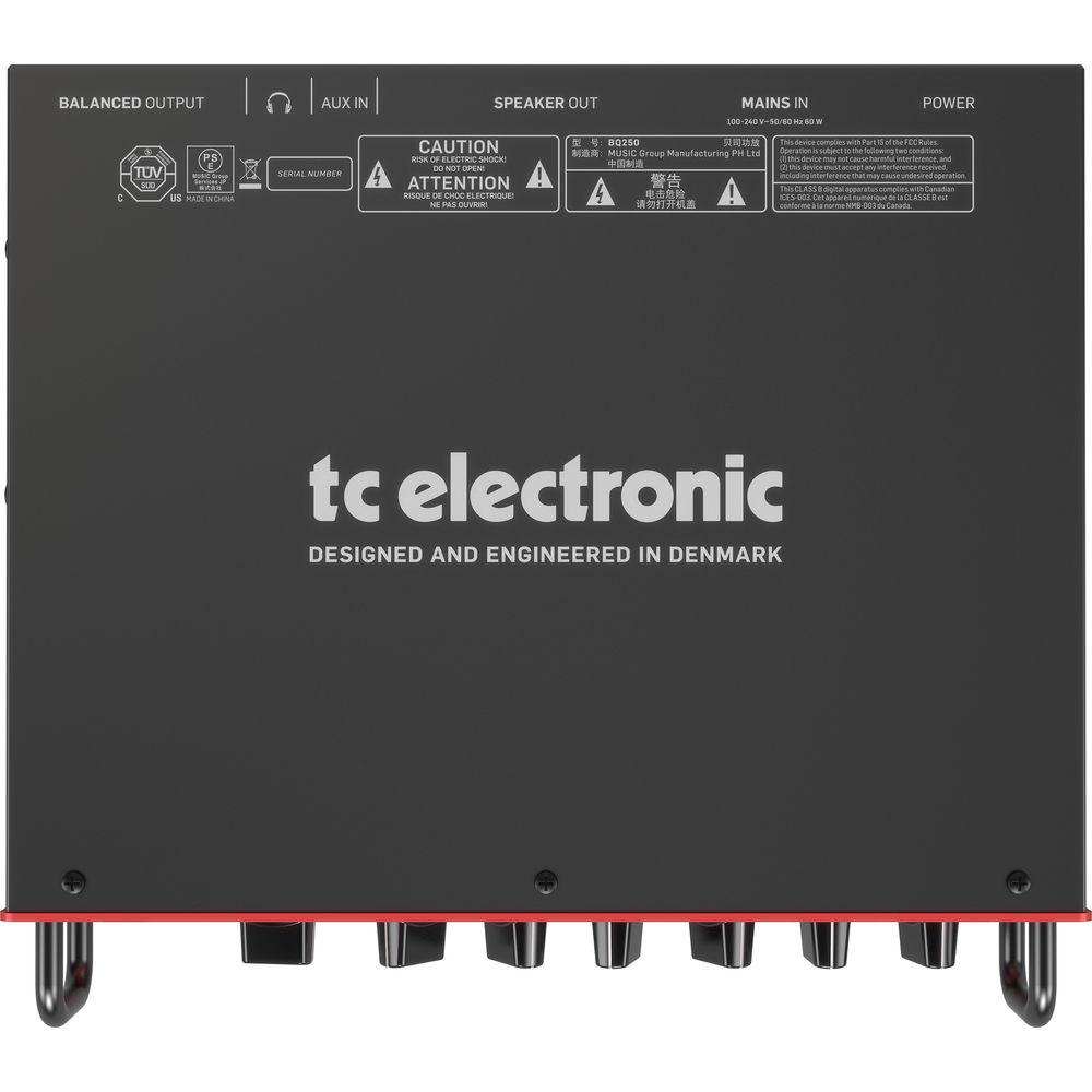 TC Electronic BQ250 Portable Bass Head with MOSFET Preamp and Thrust Compressor