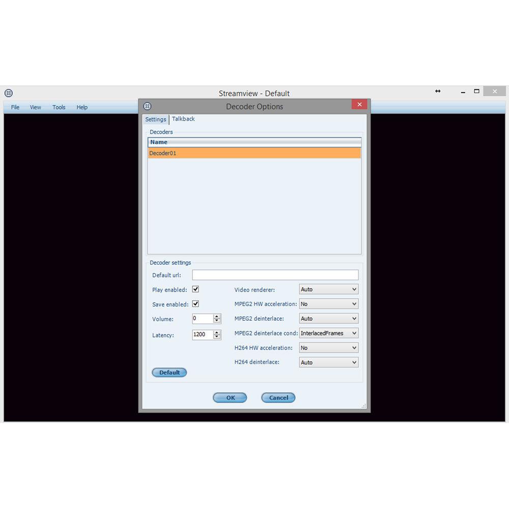 Teracue StreamViewer Decoding & Single-Input Stream Display Software