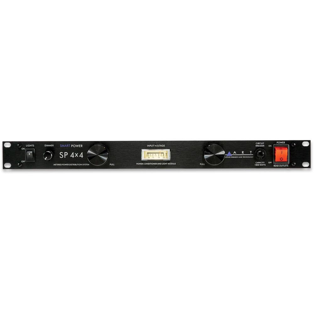 ART SP 4x4 Rackmount 8 Outlet Power Conditioner & Surge Protector - with Linear Voltmeter & Dual Lights