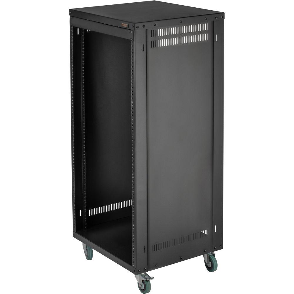 Auray ERS- 22U Steel Equipment Rack with 3" Casters