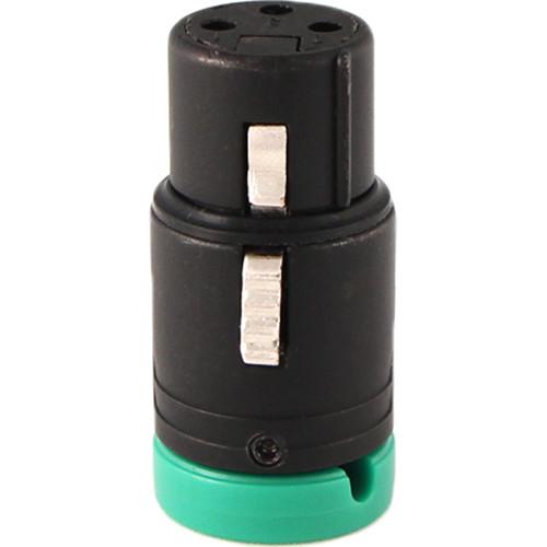 Cable Techniques CT-LPXLR-3F-G Low-Profile XLR 3-Pin Female Connector with Adjustable Side Cable-Exit