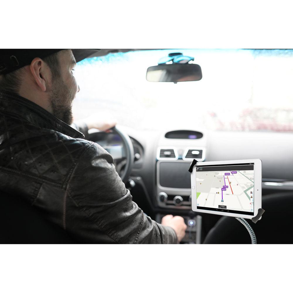 CTA Digital Security Gooseneck Car Mount for 7 to 14" Tablets