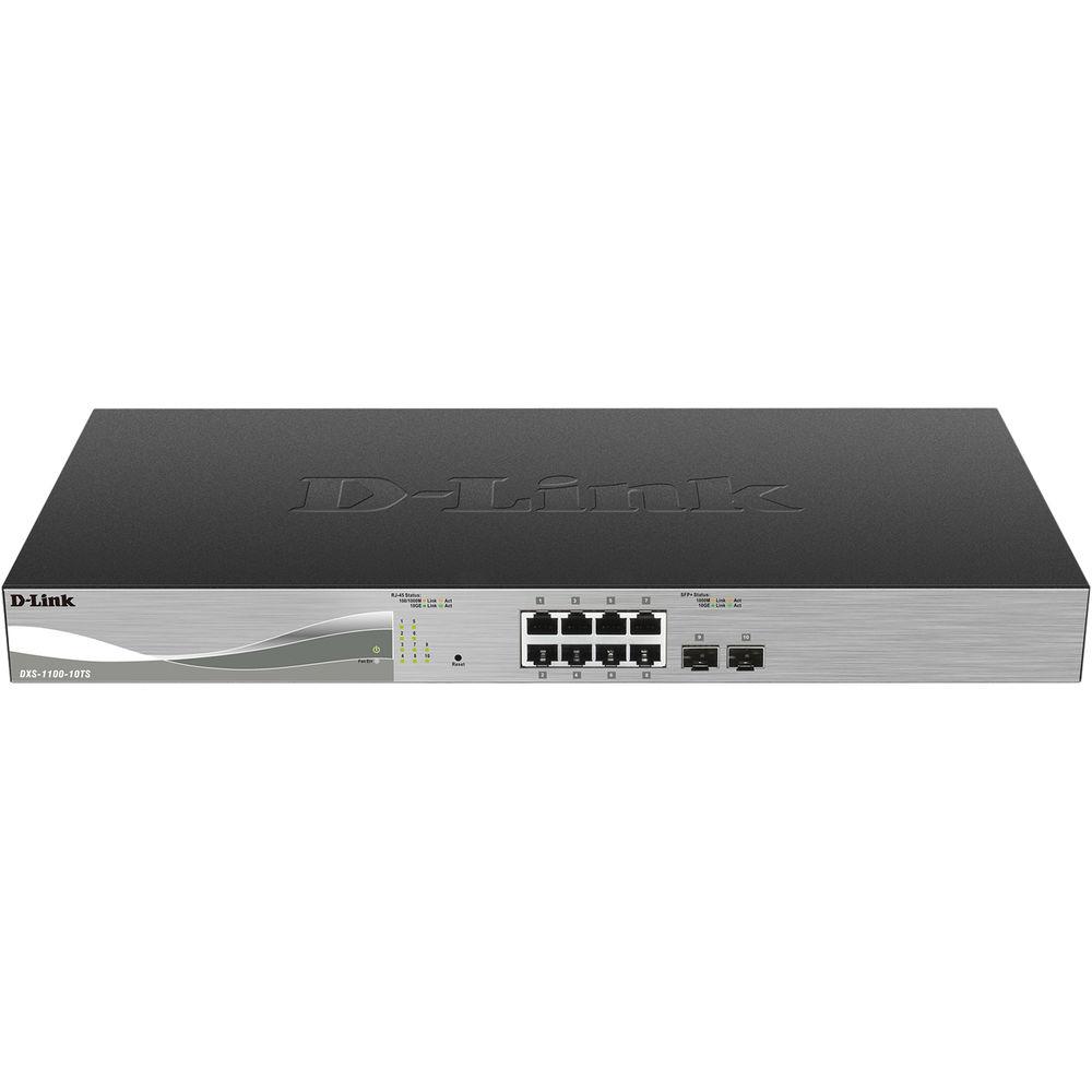 D-Link 10 GB Ethernet Smart Managed Switch with Eight 10GBASE-T Ports and Two 10G SFP Ports