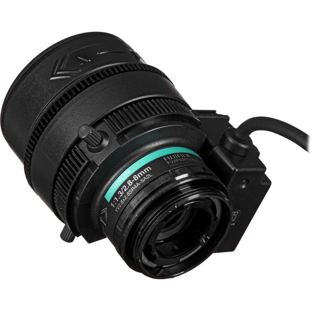 Fujinon YV2.8X2.8SR4A-SA2L CS-Mount 2.8-8mm Varifocal Lens with Long Cable