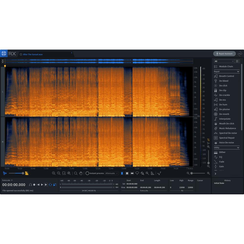 iZotope RX 7 Standard Audio Restoration and Enhancement Software