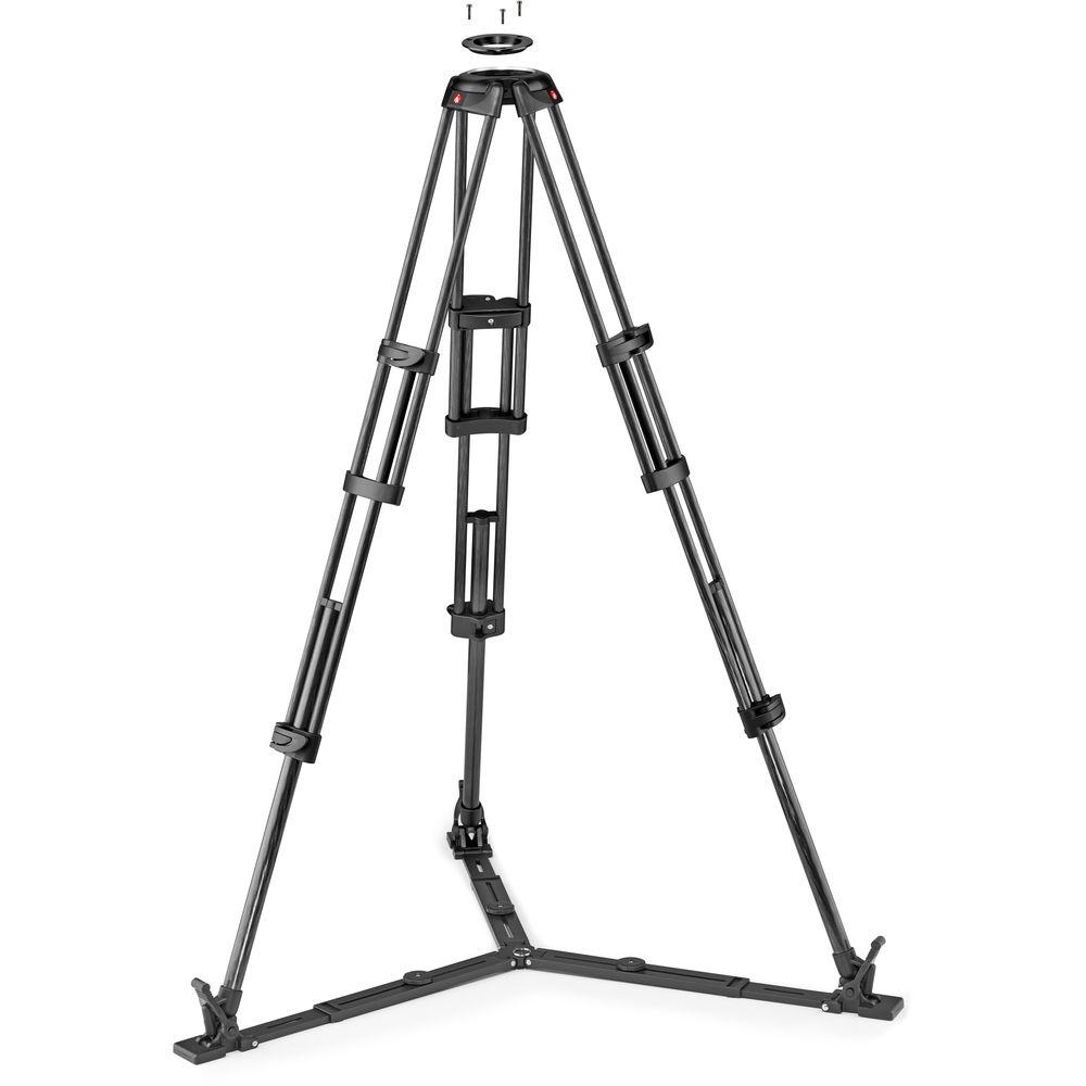Manfrotto Carbon Fiber Twin Leg Video Tripod Legs with Ground Spreader