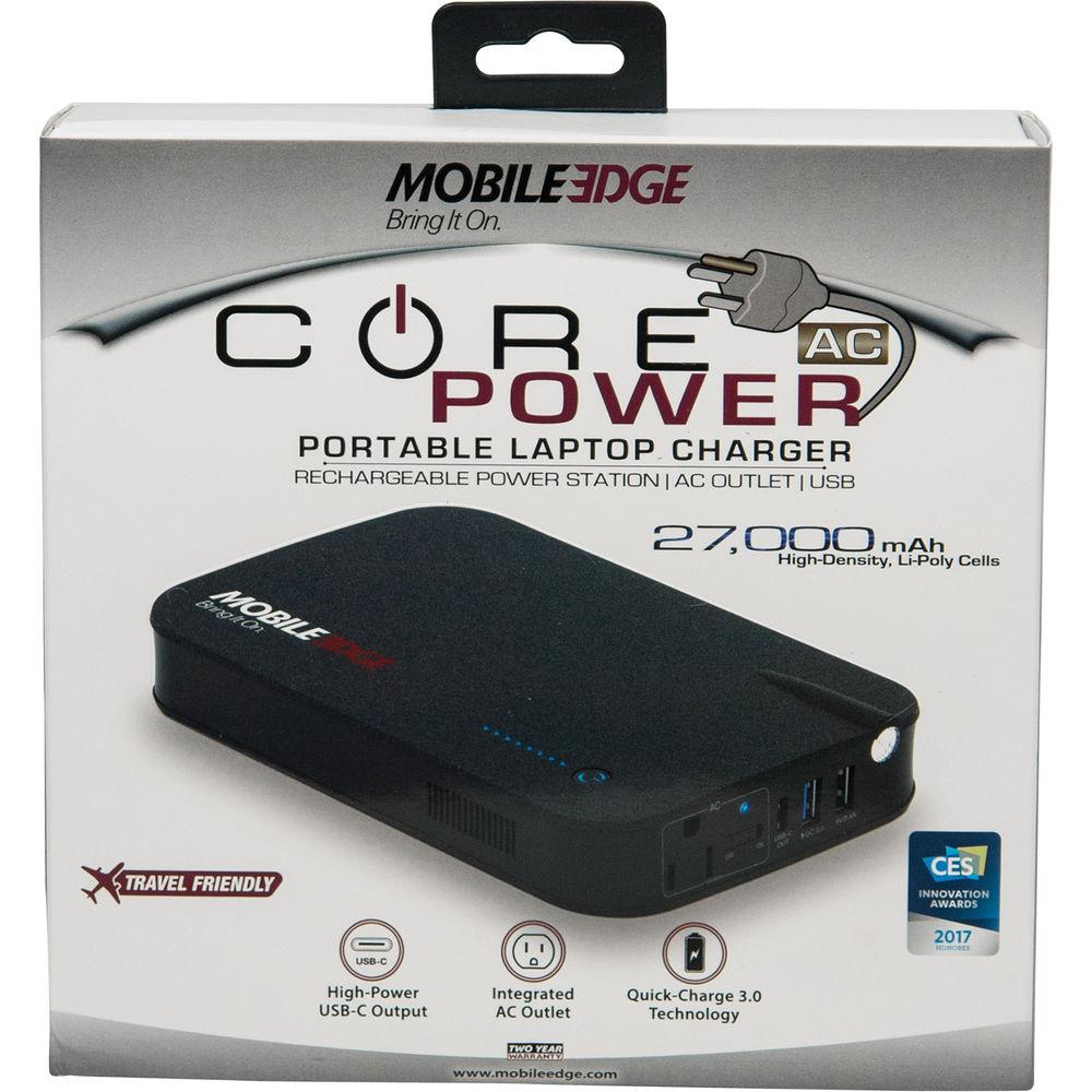 Mobile Edge CORE Power AC USB 27,000mAh Laptop Charger