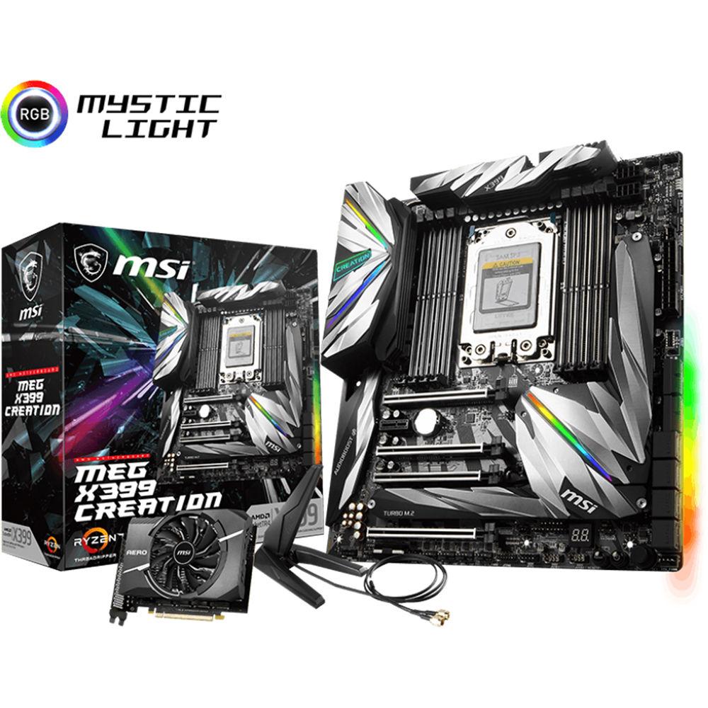 MSI MEG X399 Creation TR4 E-ATX Motherboard
