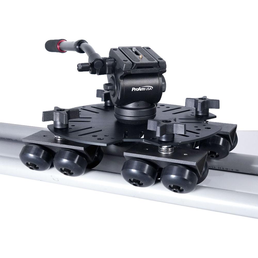 ProAm USA SolidTrax Universal Track Dolly DIY Wheels - Set Of 4 - Works With Modus System