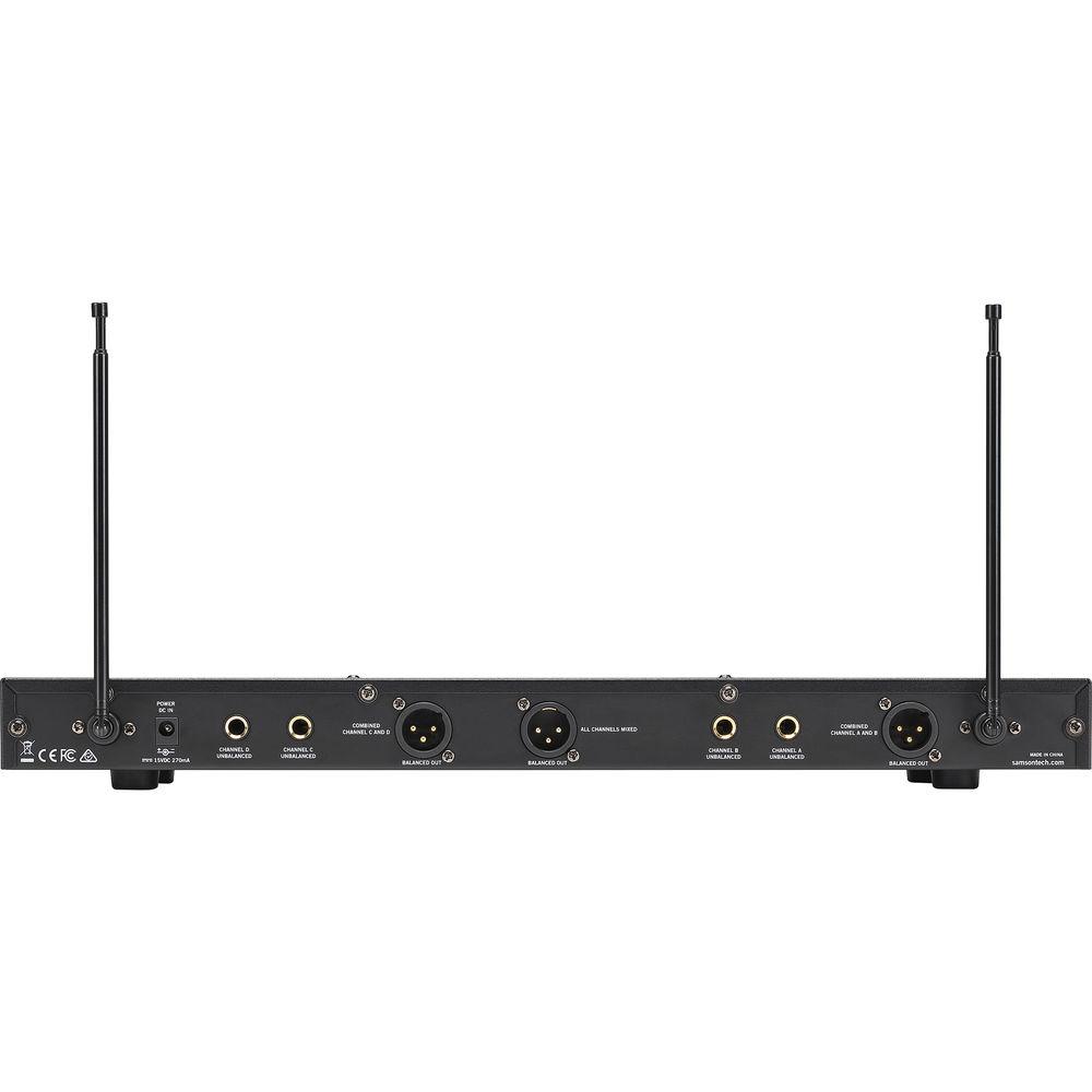 Samson Stage 412 Frequency-Agile Quad-Channel Handheld VHF Wireless System