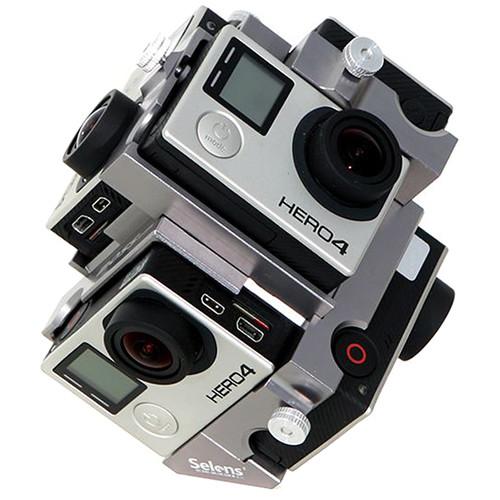 Selens 360° Spherical VR Bracket for Six GoPro HERO4s