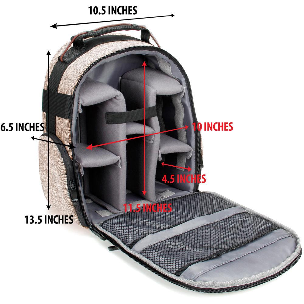 USA Gear U Series UBK DSLR Camera Backpack