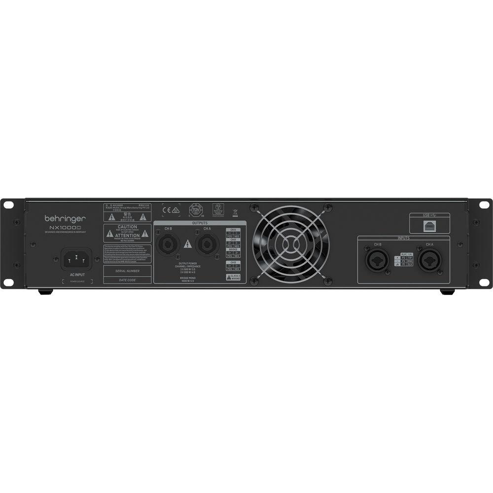 Behringer NX1000D Ultra-Lightweight Class-D Power Amplifier with DSP