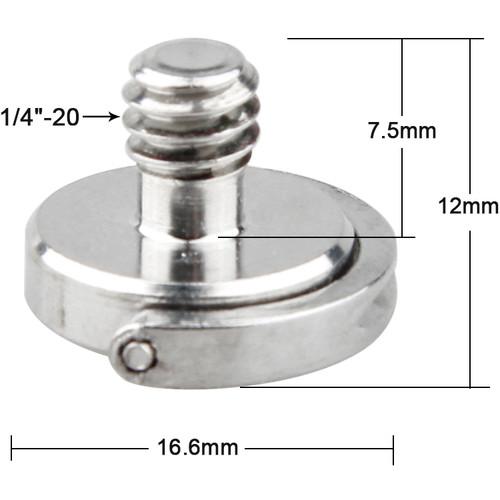 CAMVATE 1 4"-20 Split Ring Camera Attachment Screw